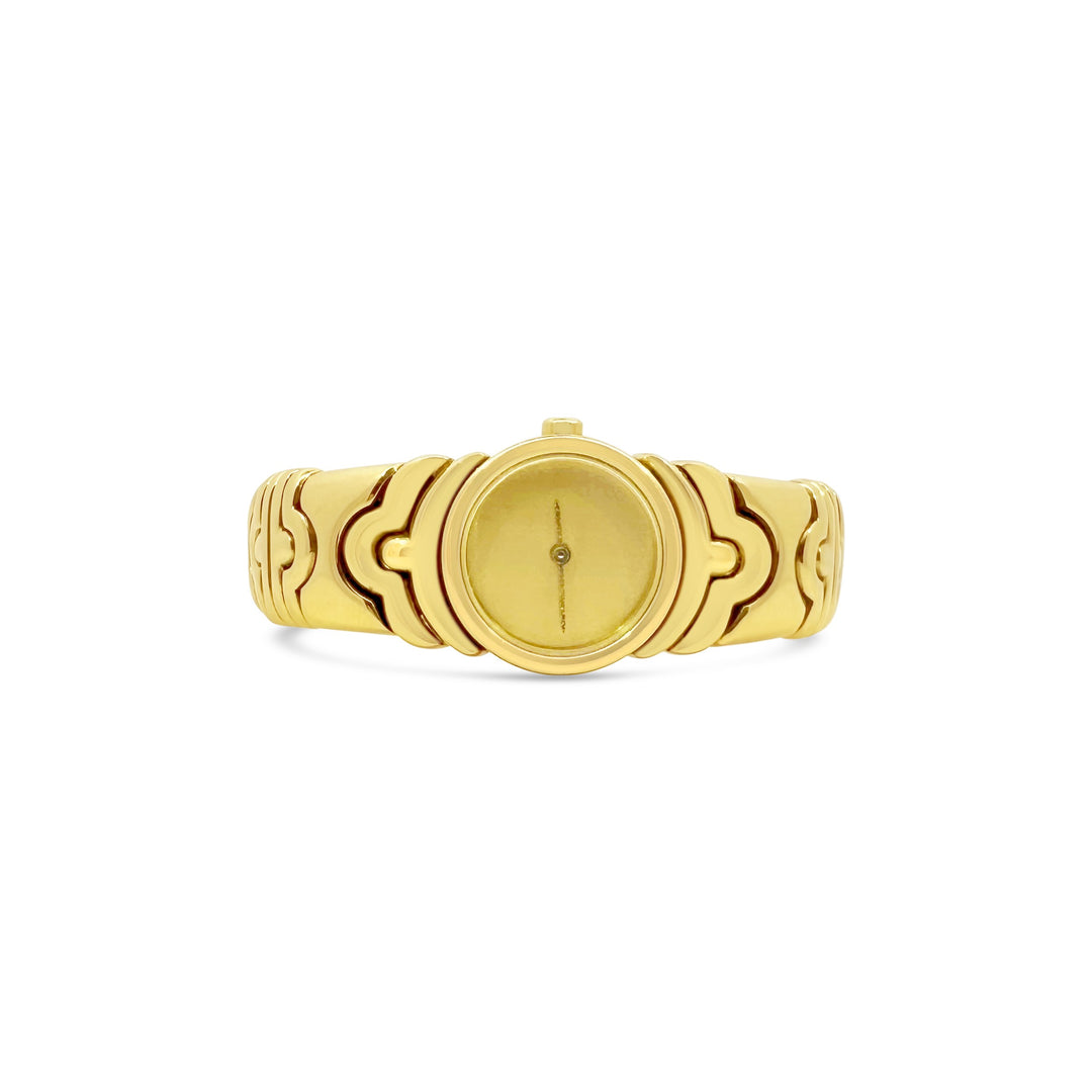 18K Yellow Gold Bulgari Bangle Estate Watch