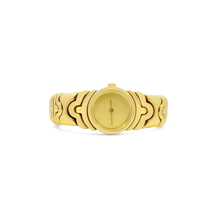 18K Yellow Gold Bulgari Bangle Estate Watch