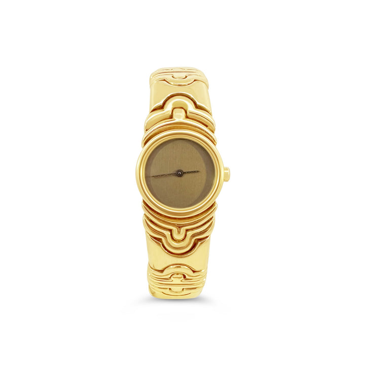 18K Yellow Gold Bulgari Bangle Estate Watch