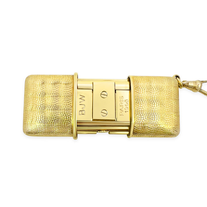 18K Yellow Gold Cartier Estate Travel Clock