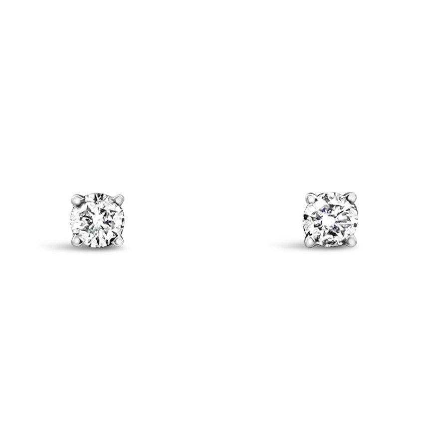 14K White Gold 1.05 CTW Diamond Earrings